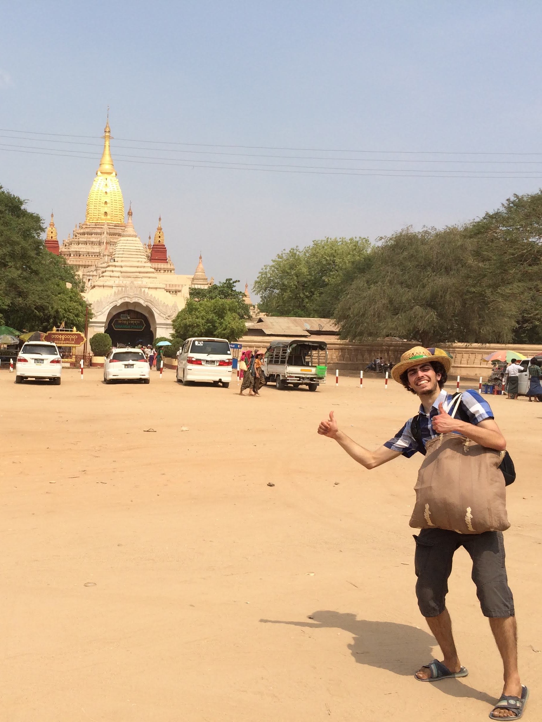 Pedro from Portugal on a trip to Old Bagan.