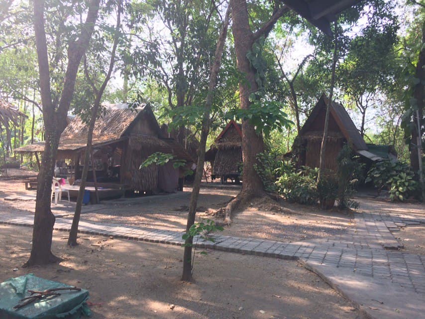 The huts for monks in Asoke.
