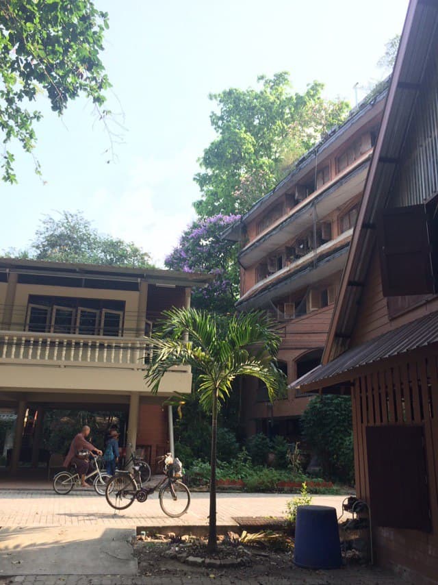 The building is for teaching and is also the radio station of the private TV channel for the Asoke community.